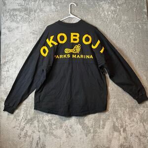 Okoboji Spirit Jersey Size Large‎ Black Barefoot Unisex